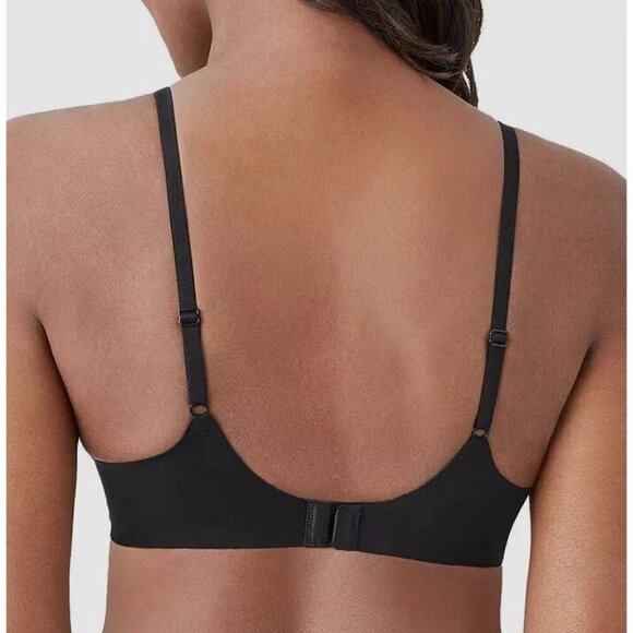 Wacoal Bra Support Coverage Women's Black Wire Free Black Bra Size 34D - Picture 2 of 9